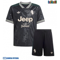 Camisa de Futebol Juventus Equipamento Alternativo Infantil 2025-26 Manga Curta (+ Calças curtas)